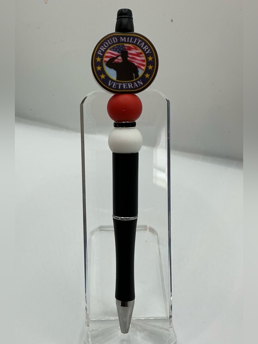 PROUD MILITARY VETERAN SALUTE HANDMADE DECORATIVE PEN